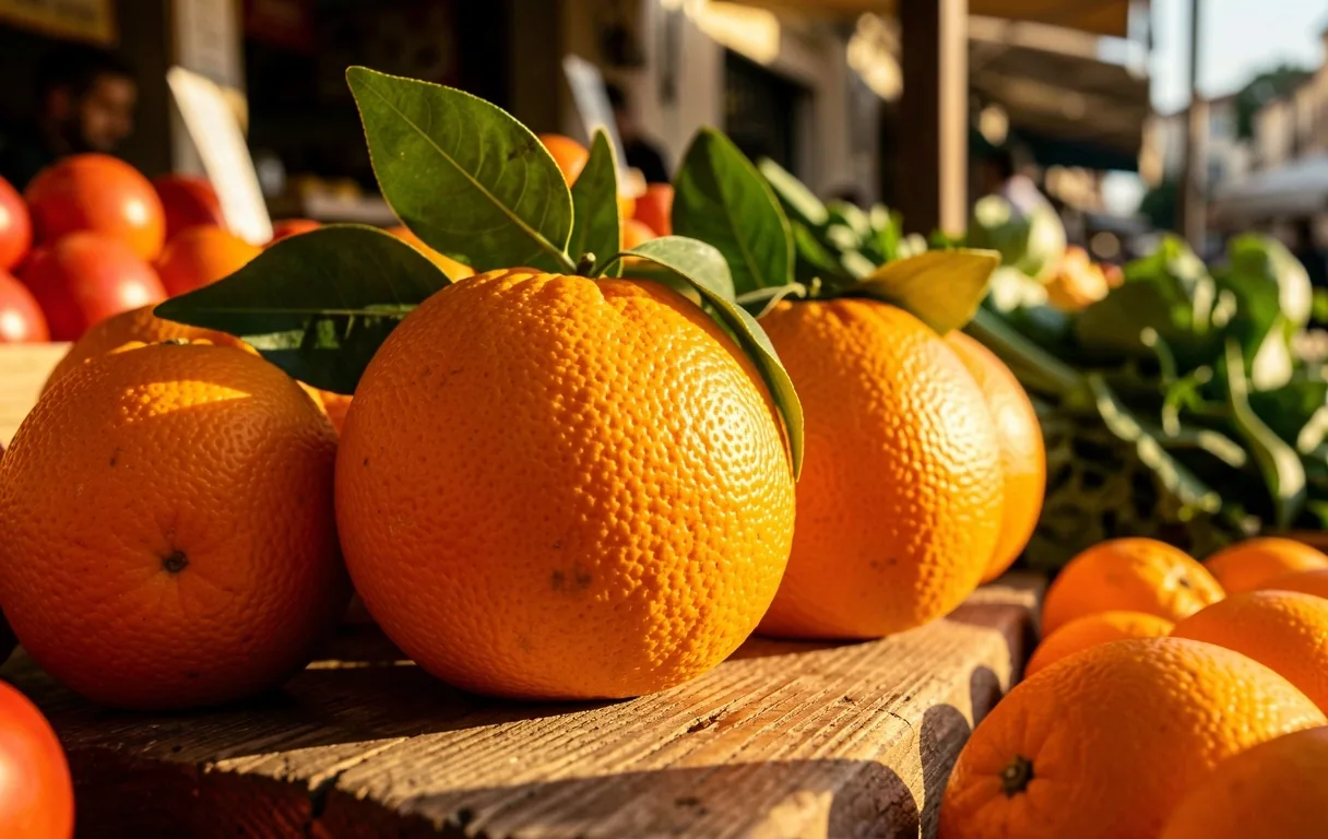 Frutas frescas del mercado mediterráneo